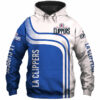 Los Angeles Clippers Hoodie 3D Zip Hoodie for Fans Los Angeles Clippers Hoodie 3D Zip Hoodie for Fans 0