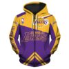 Los Angeles Lakers Hoodie 3D Zip Hoodie for Fans NBA 0