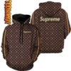 Louis Vuitton x Supreme Luxurious Brand Hoodie 0