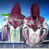 Manly Warringah Sea Eagles Nrl Lightning Mascot 3D Hoodie Custom Name 3D All Over Print Zip Up Hoodie Option Manly Warringah Sea Eagles NRL Lightning Mascot 3D Hoodie Custom Name 3D All Over Print Zip up Hoodie Option 1
