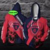 Melbourne Football Club Skull Afl Custom Name 3D All Over Print Hoodie Melbourne Football Club Skull AFL Custom Name 3D All Over Print Hoodie 1