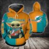 Miami Dolphins 3D All Over Print Hoodie Gifts for Fans 0