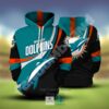 Miami Dolphins 3D Hoodie 3D All Over Print Hoodie ZipUp Hoodie 0
