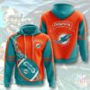 Miami Dolphins 3D Printed Hooded Pocket Pullover Hoodie For Awesome Fans Miami Dolphins 3D Printed Hooded Pocket Pullover Hoodie For Awesome Fans 0