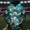 Miami Dolphins All Teams Hoodie Unisex 3D All Over Print 0