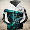 Miami Dolphins Death Hoodie 3D Style All Over Printed Gifts For Fans Miami Dolphins Death Hoodie 3D Style All Over Printed Gifts For Fans 0