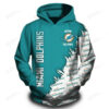 Miami Dolphins Fan All Over Print Hoodie Gifts for Fans 0