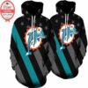 Miami Dolphins Football Hoodie Unisex 3D All Over Print 0