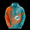 Miami Dolphins Football Tracksuit Hoodie Casual 0