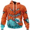 Miami Dolphins Hoodie 3D Devil Eyes Gift for Fans Miami Dolphins Hoodie 3D Devil Eyes Gift for Fans 0