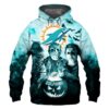 Miami Dolphins Hoodie 3D Halloween Horror Night Gift for Fans 0