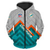 Miami Dolphins Hoodie 3D Zip Hoodie Pullover Size S-5Xl Miami Dolphins Hoodie 3D Zip Hoodie Pullover Size S5Xl 0