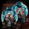Miami Dolphins Hoodie Halloween 3D 0