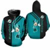 Miami Dolphins Hoodie Minnie Mouse 3D 0