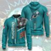 Miami Dolphins Hoodie ZipUp Hoodie For Fans 0