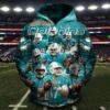 Miami Dolphins Hoodies All Teams Pullover And Zipper Pered Hoodie 3D Zipper 0