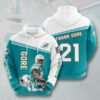 Miami Dolphins Nfl Gore 21 Signature Go Fins Hoodie Limited Edition Full 3D All Over Print 0