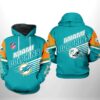 Miami Dolphins Nfl Team 3D Printed Hoodiezipper Hoodie 0