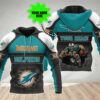 Miami Dolphins Personalized All Over Printed Hoodie 0
