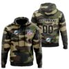 Miami Dolphins Personalized HoodieZip Hoodie Camo Style 0