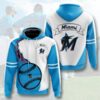 Miami Marlins Hoodie 3D Zip Hoodie Flame Balls Graphic Gifts for Fans Miami Marlins Hoodie 3D Zip Hoodie Flame Balls Graphic Gifts for Fans 0