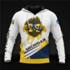 Michigan Wolverines Basketball Hoodie 3D Zip Hoodie Long Sleeve Gift for Fan Michigan Wolverines Basketball Hoodie 3D Zip Hoodie Long Sleeve Gift for Fan 0