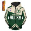 Milwaukee Bucks NBA 3D Hoodie 0
