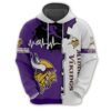 Minnesota Vikings 3D All Over Print Zip Hoodie for Nfl Fans 0
