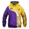Minnesota Vikings Hoodie 3D Cute Zip Hoodie Pullover Gift for Fans 0