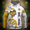 Minnesota Vikings Hoodie 3D Graphic Balls Zip Hoodie Pullover 0
