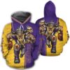 Minnesota Vikings Hoodie 3D Mascot Design Gift for Fans 0