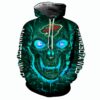 Minnesota Wild Halloween Hoodie 3D Skulls Pullover Nhl Minnesota Wild Halloween Hoodie 3D Skulls Pullover Nhl 0