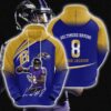Nfl Baltimore Ravens Lamar Jackson 3D All Over Print Zip Up Hoodie Option NFL Baltimore Ravens Lamar Jackson 3D All Over Print Zip up Hoodie Option 1