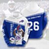 NFL Buffalo Bills Devin Singletary 3D All Over Print Zip up Hoodie Option 1