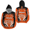 NFL Chicago Bears Lighting 3D Full Over Print Hoodie Zip Hoodie Sweater Tshirt 3 1