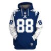 NFL Cowboy Irvin 88 3D All Over Print Zip up Hoodie Option 1