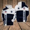 NFL Dallas Cowboys 3D All Over Print Zip up HoodieZip Up Hoodie 1