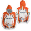 NFL Denver Broncos Lighting 3D Full Over Print Hoodie Zip Hoodie Sweater Tshirt 3 1