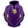 Nfl Football Minnesota Vikings 3D All Over Printed Hoodie, Zip Up Hoodie NFL Football Minnesota Vikings 3D All Over Printed Hoodie Zip Up Hoodie 1