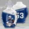 NFL Indianapolis Colts Darius Leonard 3D All Over Print Zip up Hoodie Option 1