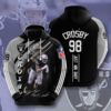 NFL Las Vegas Raiders Maxx Crosby 3D All Over Print Zip up Hoodie Option 1