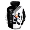 NFL Las Vegas Raiders Mickey 3D Hoodie Zip Hoodie 3D All Over Print Hoodie Zip Hoodie 1
