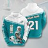 NFL Miami Dolphins Frank Gore 3D All Over Print Zip up Hoodie Option 1