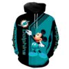 NFL Miami Dolphins Mickey Limited 3D Hoodie Zip Hoodie NFL 3D All Over Print Hoodie Zip Hoodie 1