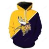 NFL Minnesota Vikings 3D All Over Print Zip up Hoodie Options 1