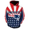 Nfl New England Patriots Flag 3D All Over Print Zip Up Hoodie Option NFL New England Patriots Flag 3D All Over Print Zip up Hoodie Option 1