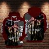 NFL New England Patriots Grim Reaper Fingered 3D All Over Print Zip up Hoodie Option 1