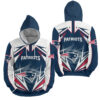 NFL New England Patriots Lighting 3D Full Over Print Hoodie Zip Hoodie Sweater Tshirt 3 1