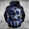 Nfl New England Patriots Neon Skull 3D All Over Print Zip Up Hoodie Option NFL New England Patriots Neon Skull 3D All Over Print Zip up Hoodie Option 1