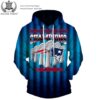 NFL New England Patriots Super Bowl Champions Liii 3D All Over Print Zip up Hoodie Option 1